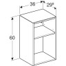 Шкаф GEBERIT SMYLE SQUARE 500.358.JL.1 песчаный глянцевый